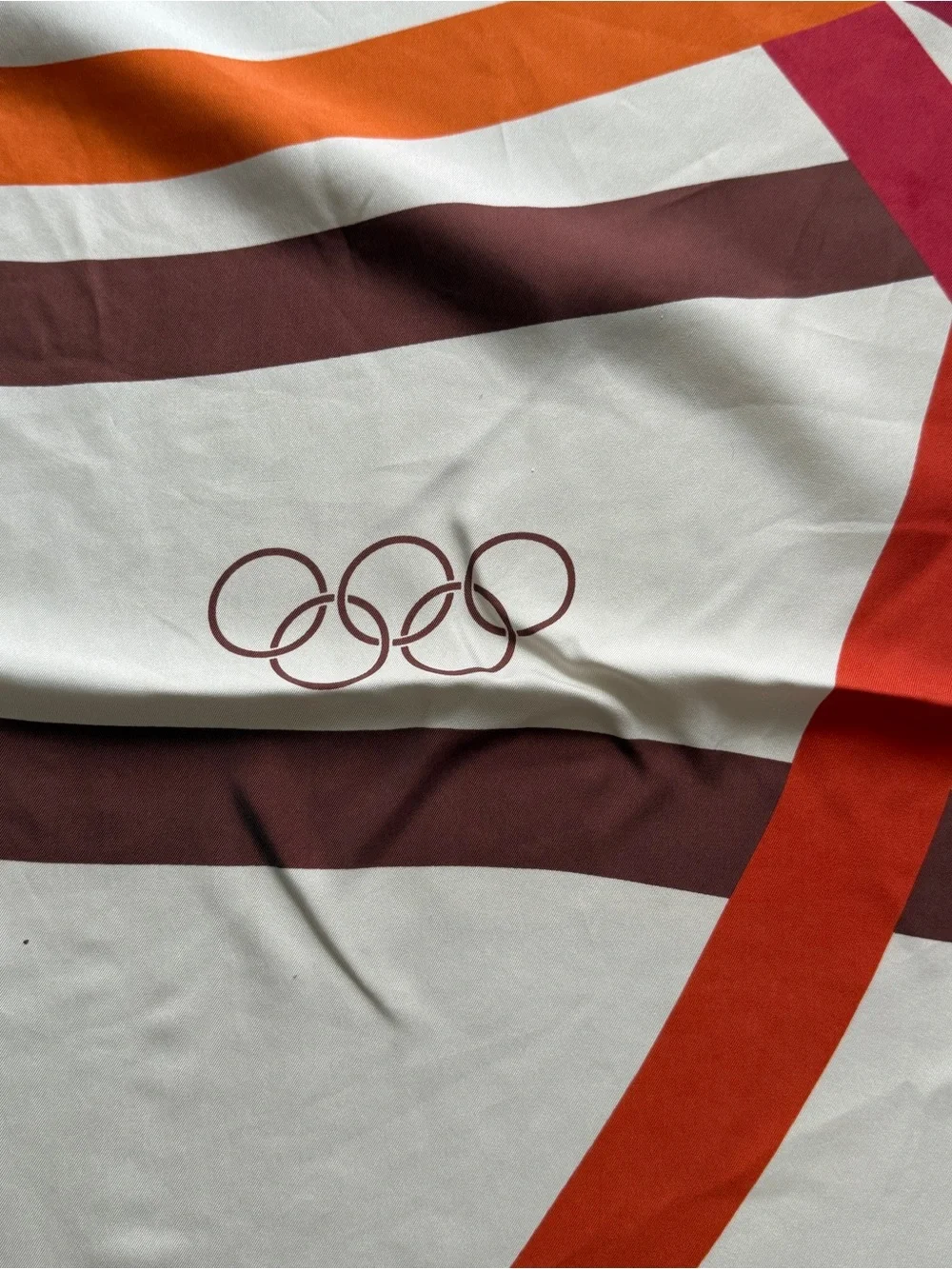 Vintage silk Olympics world games scarf